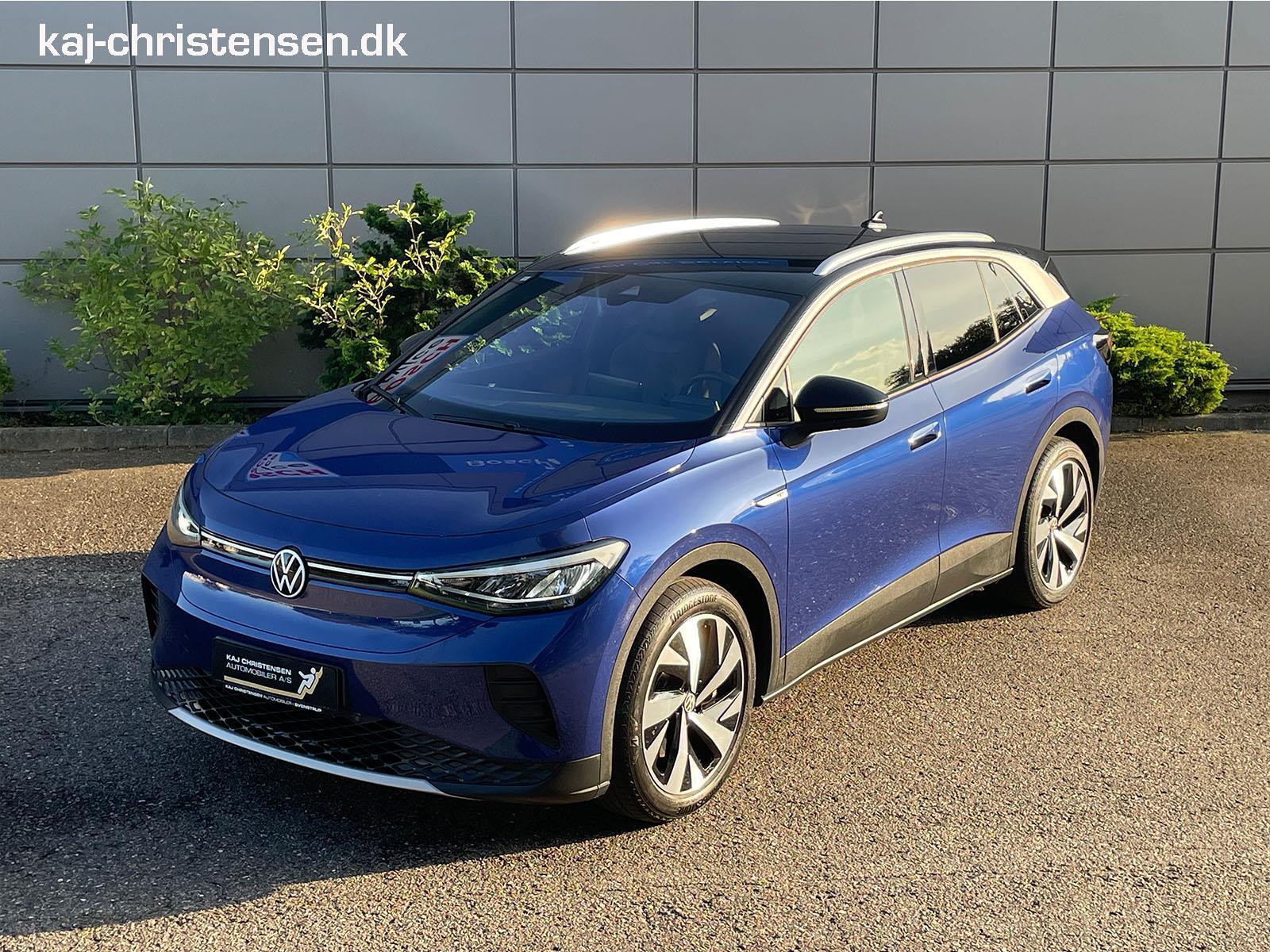 Blå VW ID.4 fra 2021