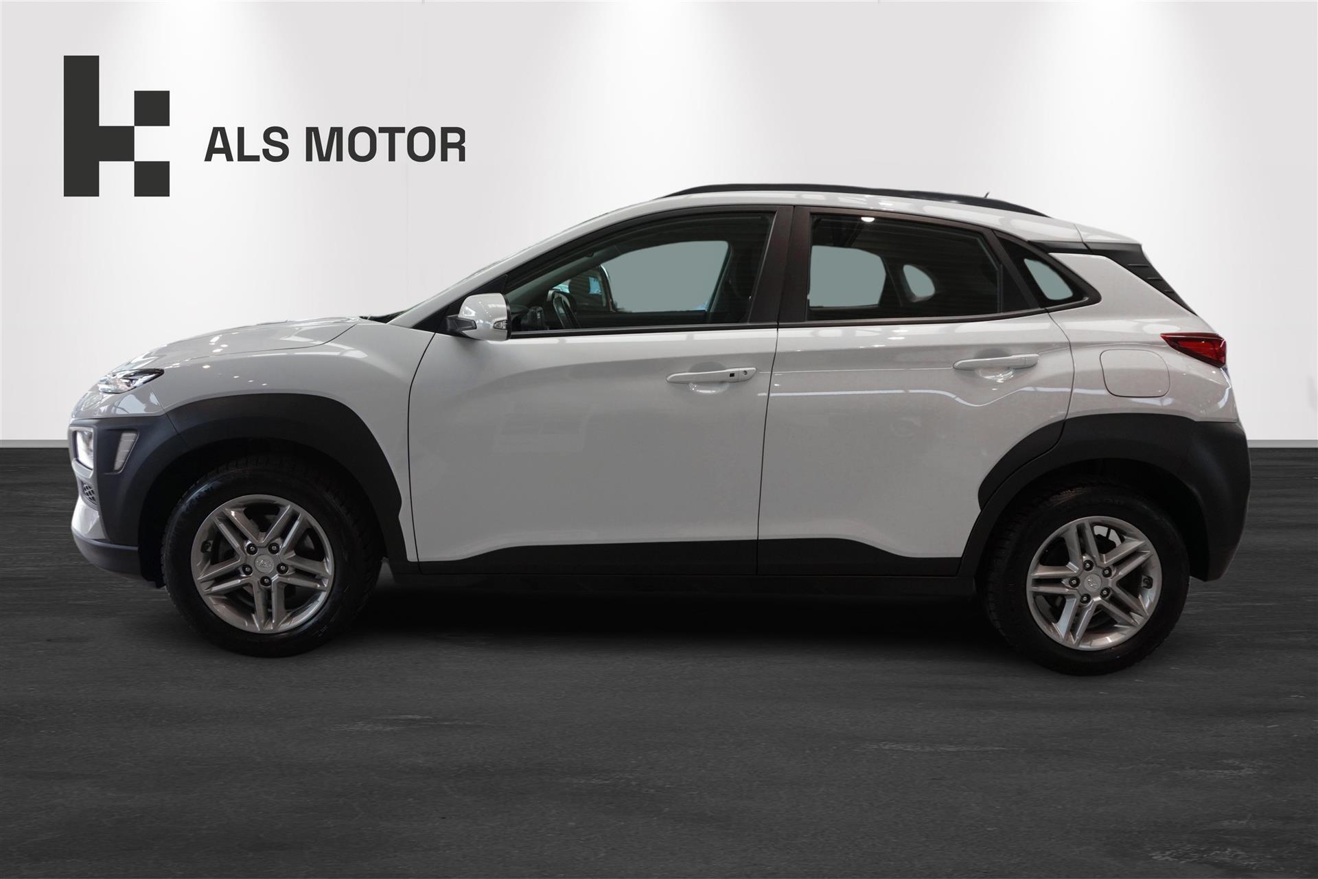 Hvid Hyundai Kona fra 2019