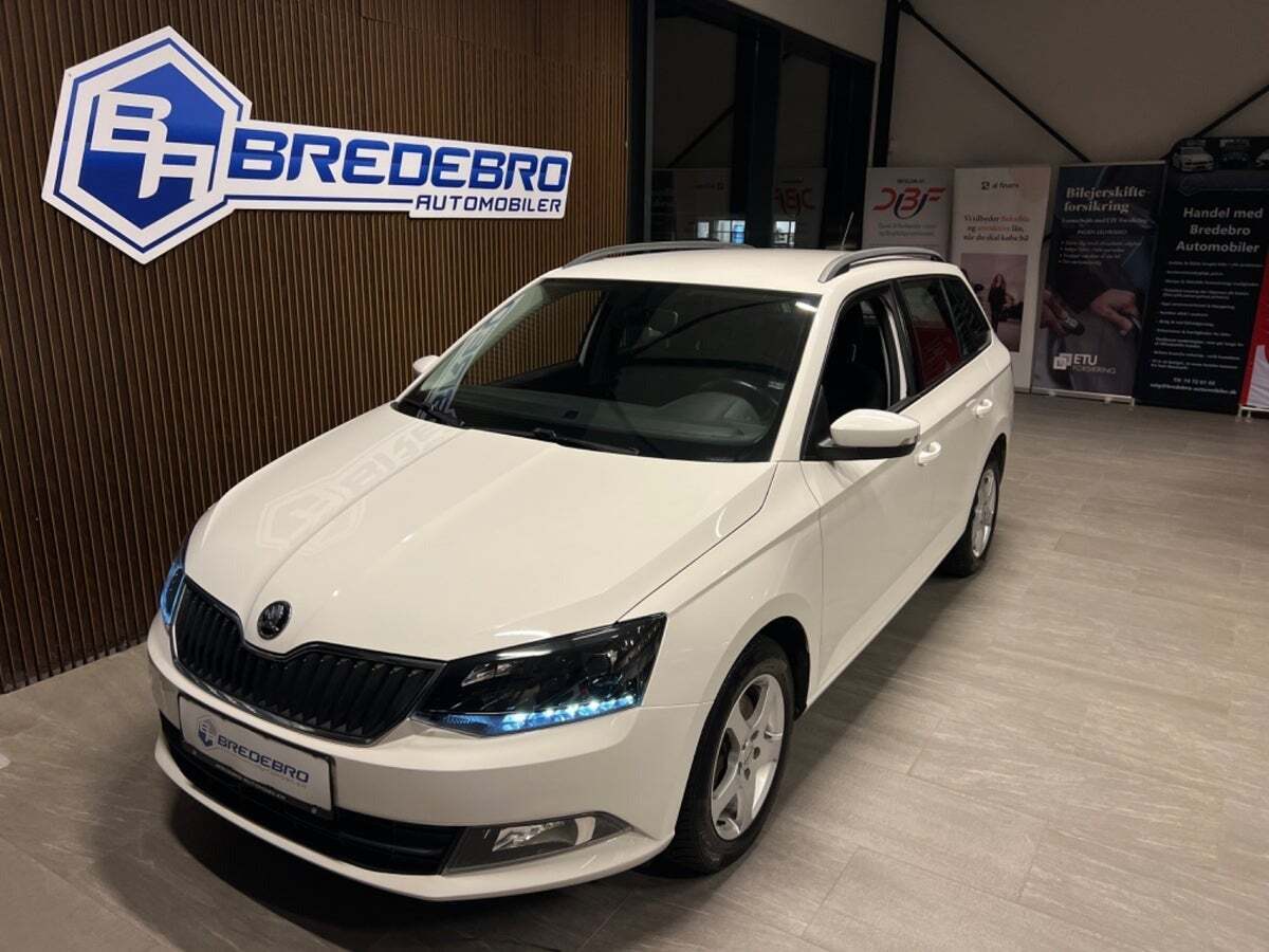 Hvid Skoda Fabia fra 2016