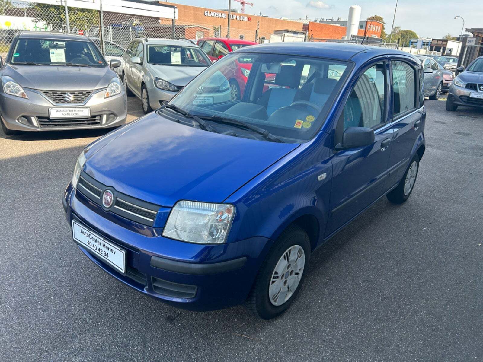 Blå Fiat Panda fra 2009