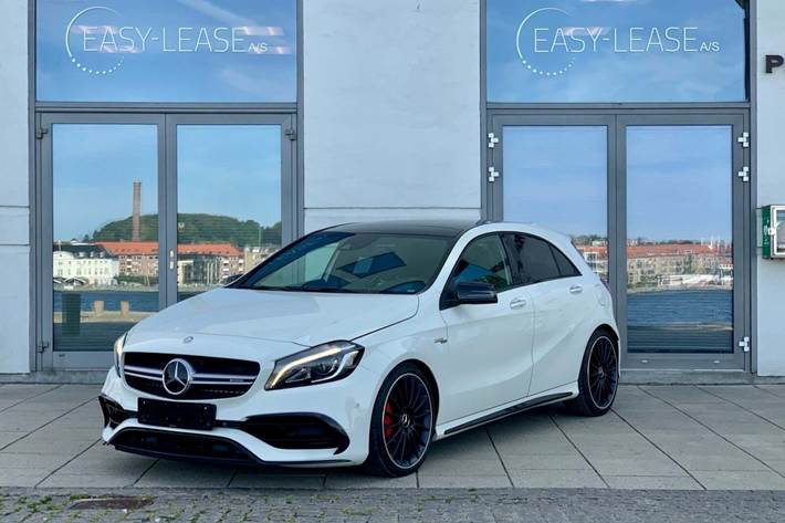 Hvid Mercedes A45 fra 2015
