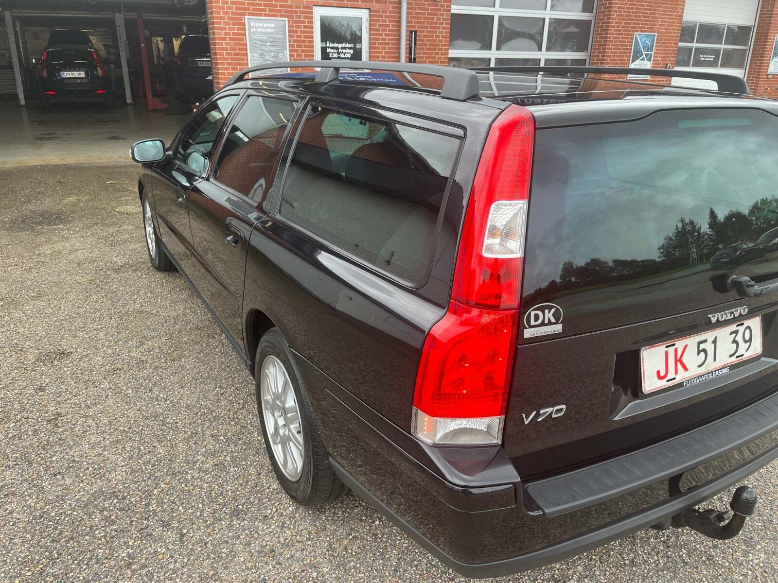 Sort Volvo V70 fra 2006