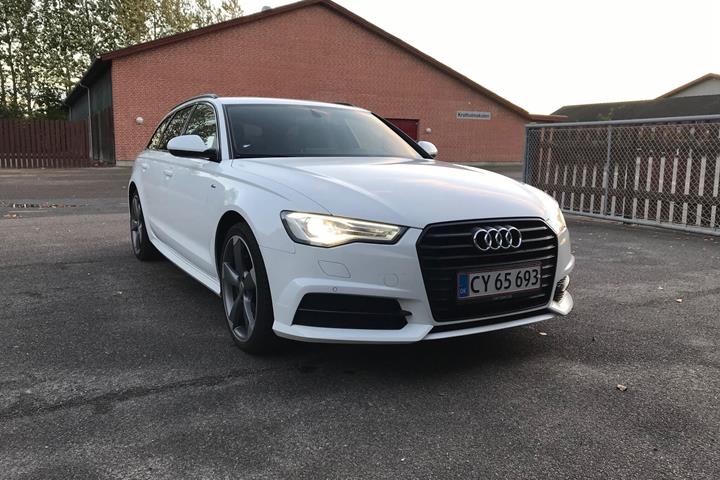 Hvid Audi A6 fra 2016