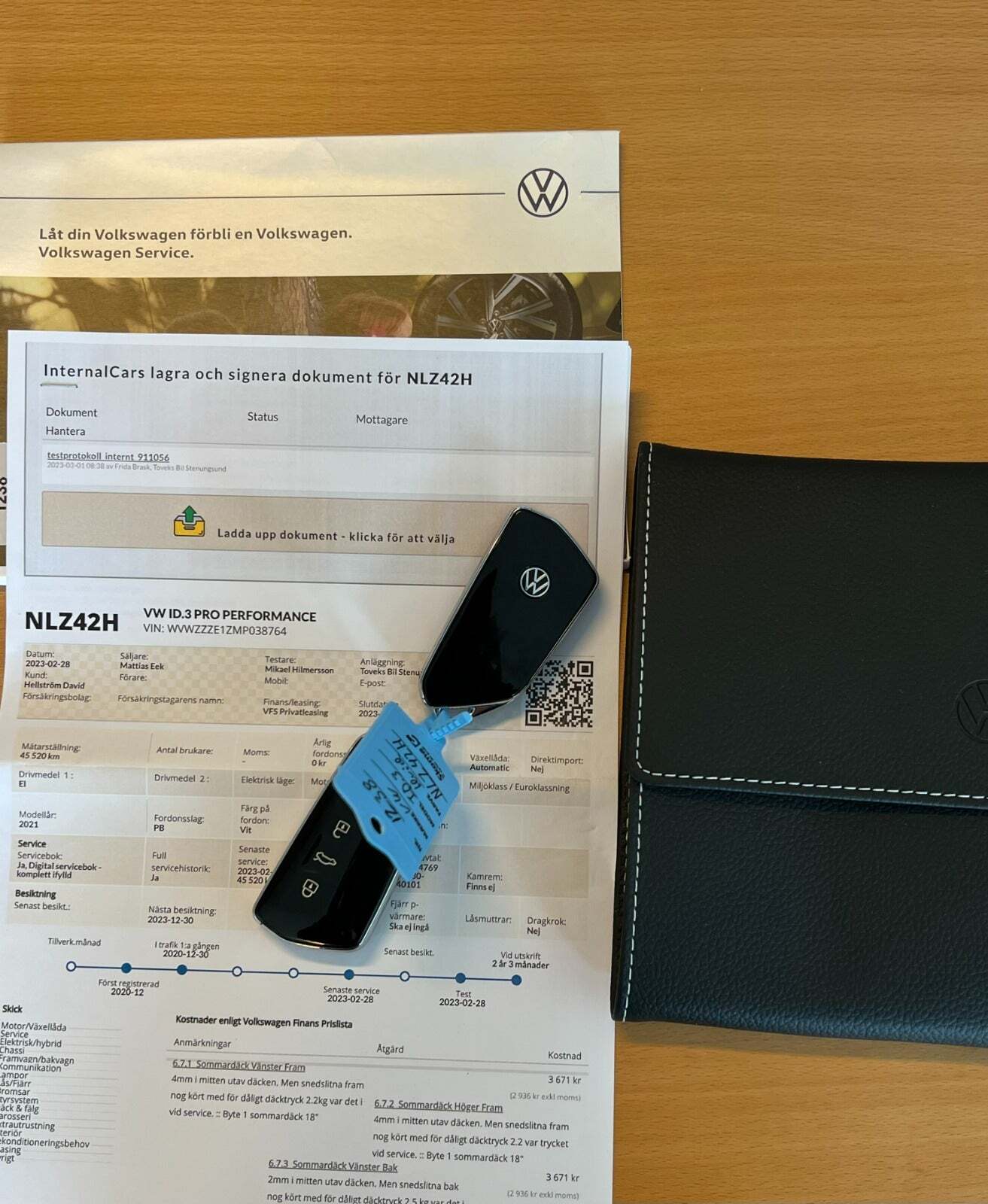 Hvid VW ID.3 fra 2021