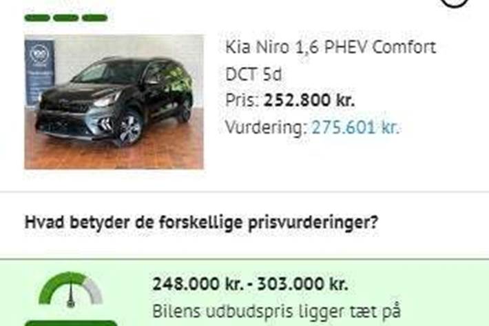 Grå Kia Niro fra 2022