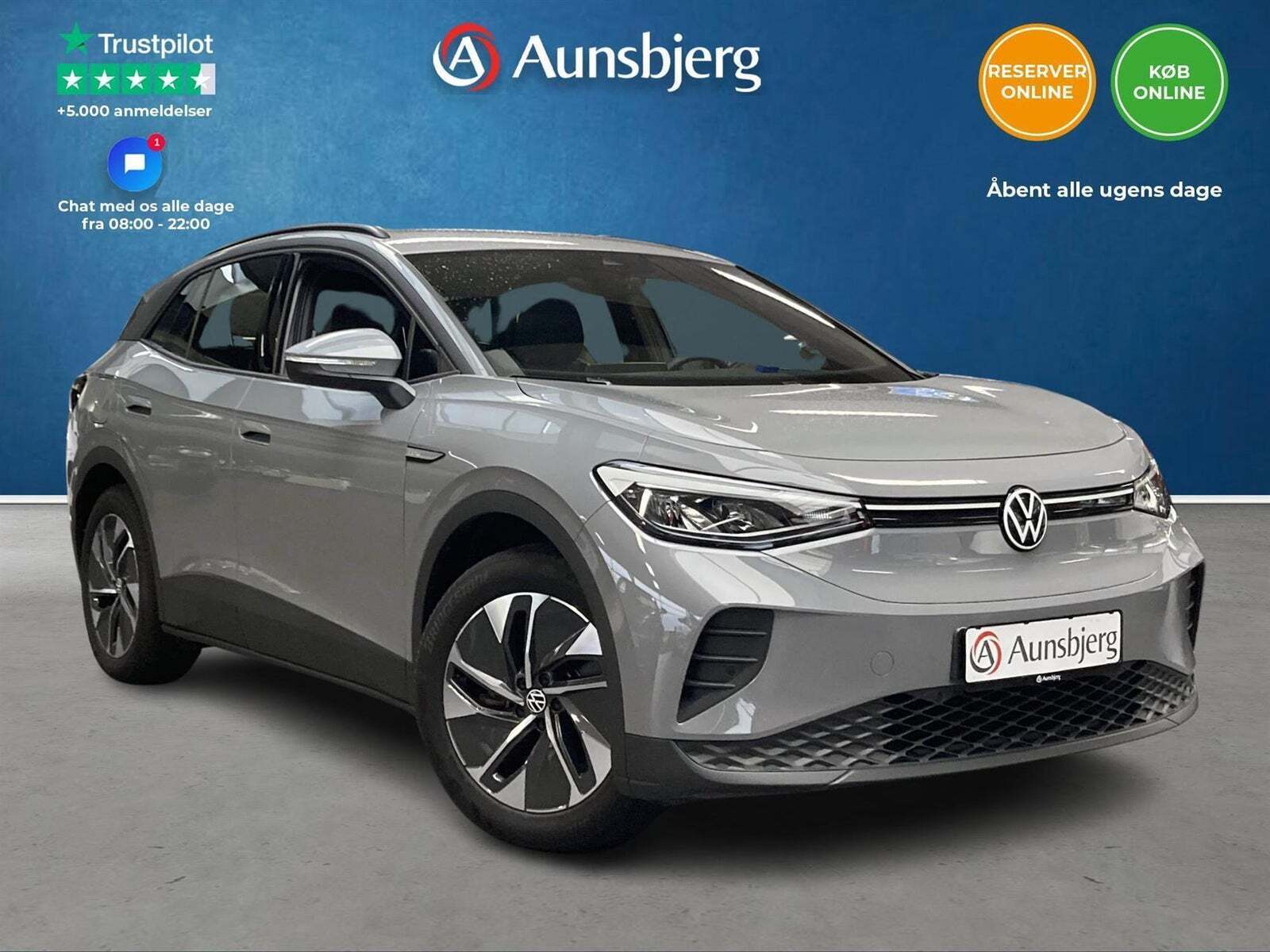 Grå VW ID.4 fra 2021