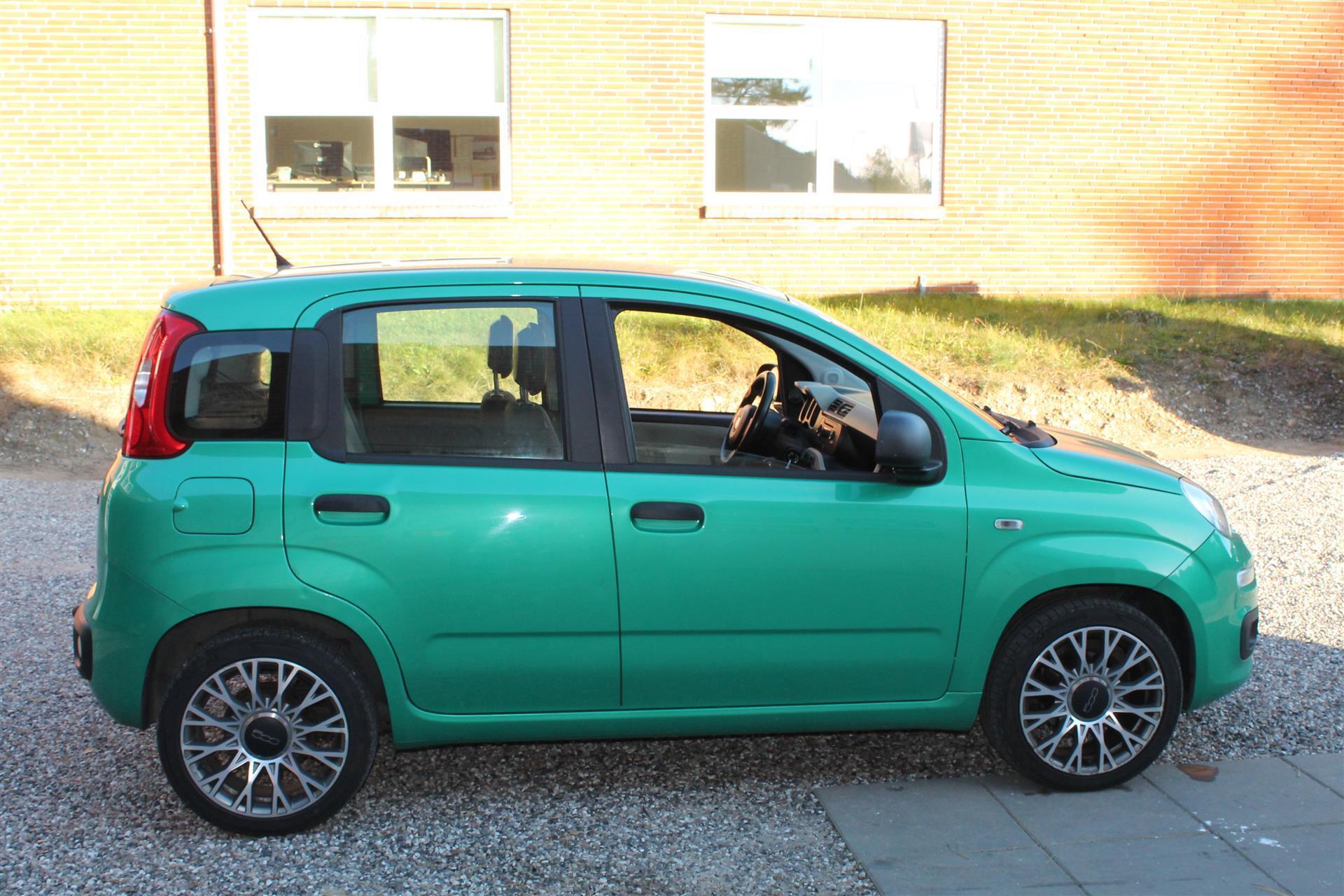 Grøn Fiat Panda fra 2015