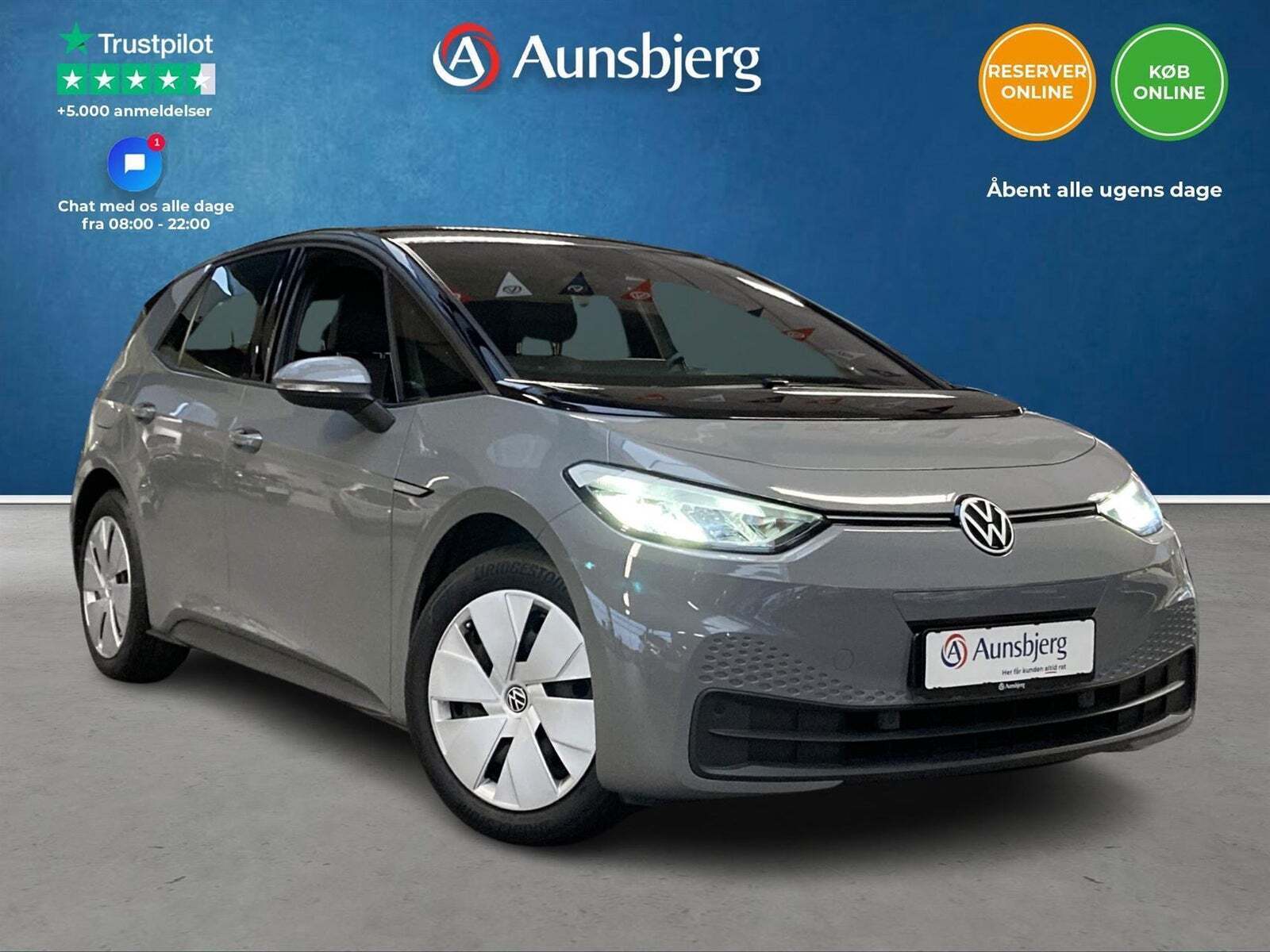 Grå VW ID.3 fra 2021