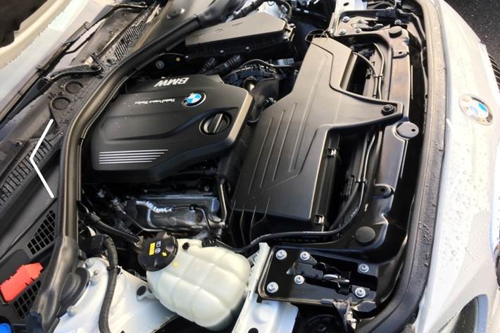 Hvid BMW 1-Serie fra 2017