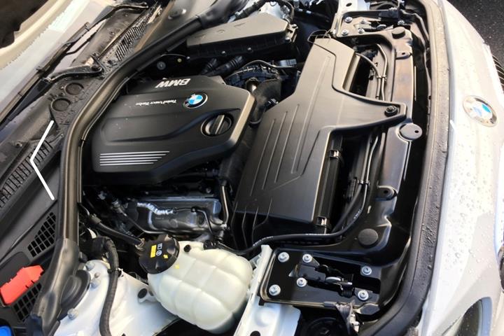 Hvid BMW 1-Serie fra 2017