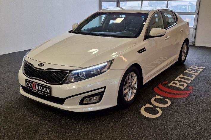 Hvid Kia Optima fra 2014