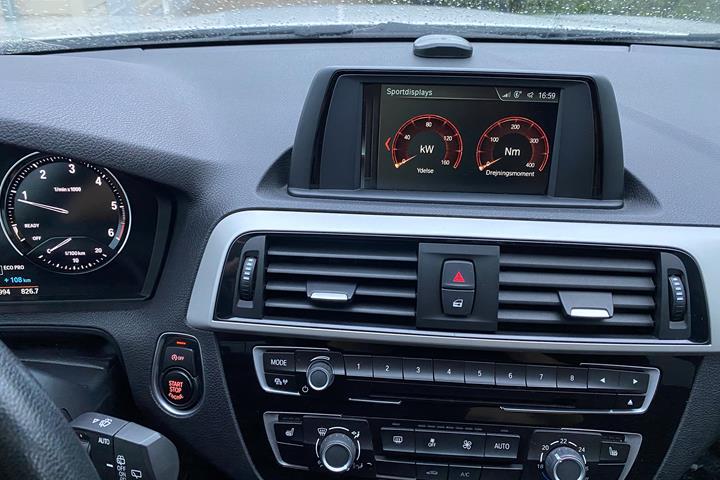 Hvid BMW 1-Serie fra 2017