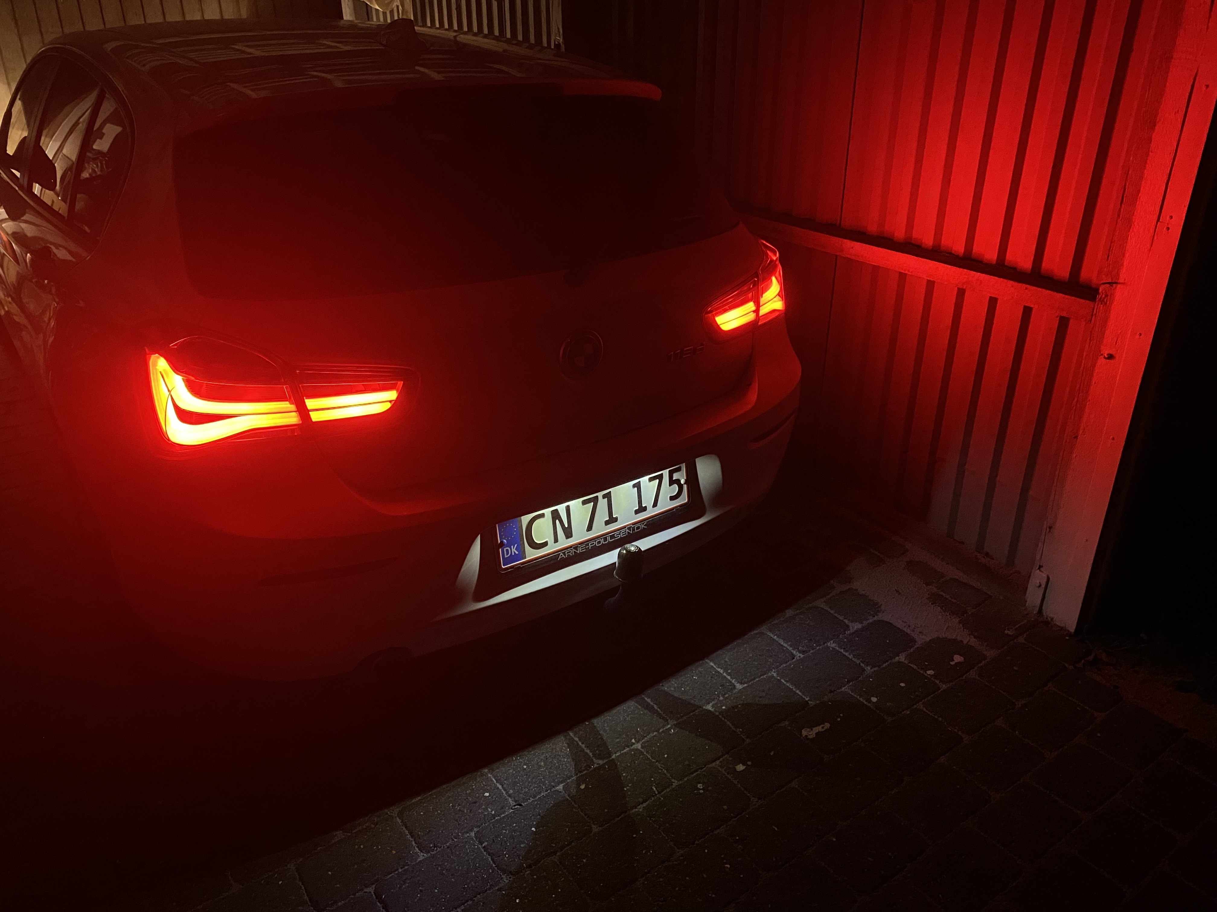 Hvid BMW 1-Serie fra 2017