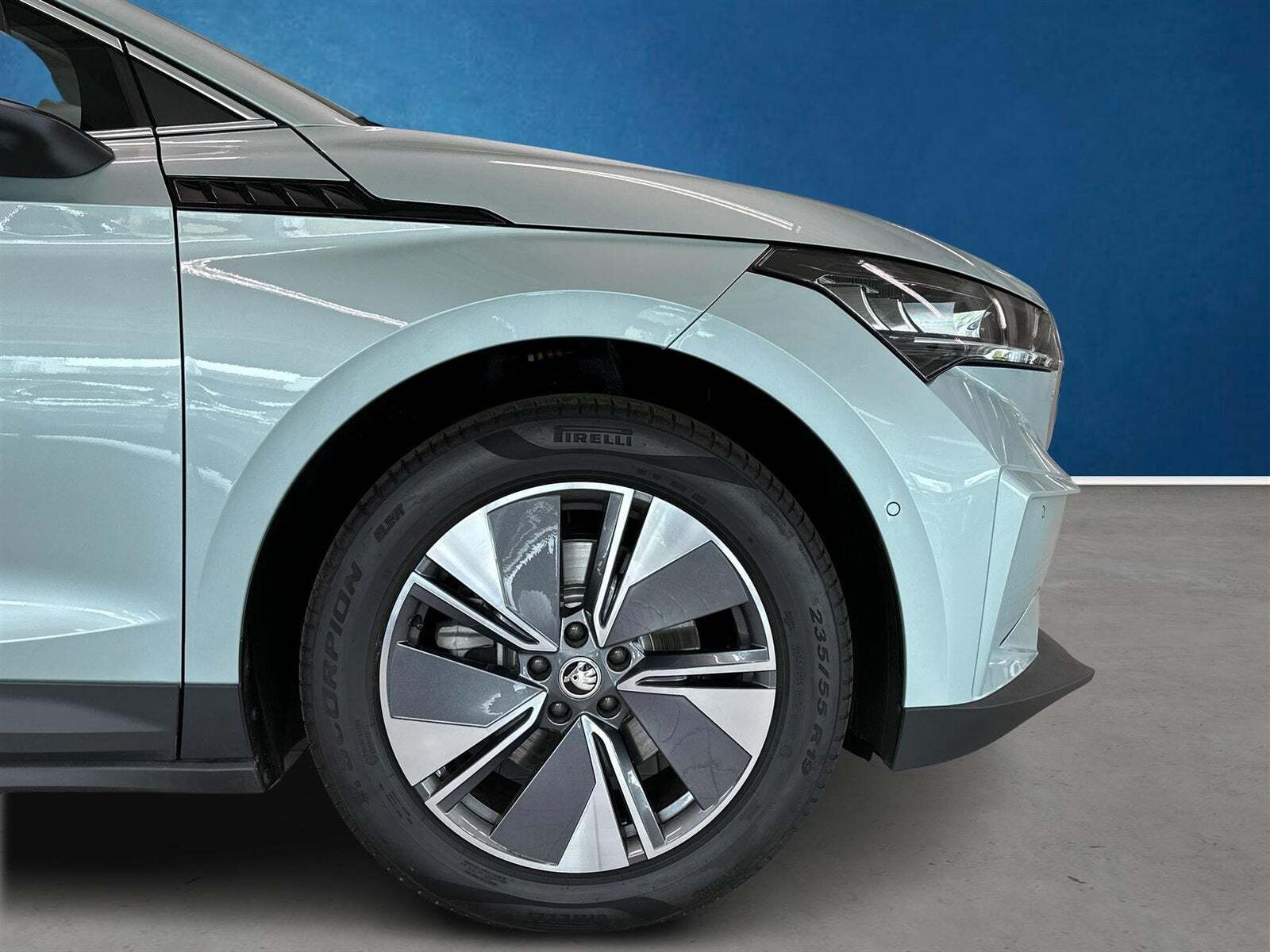 Grøn Skoda Enyaq fra 2022