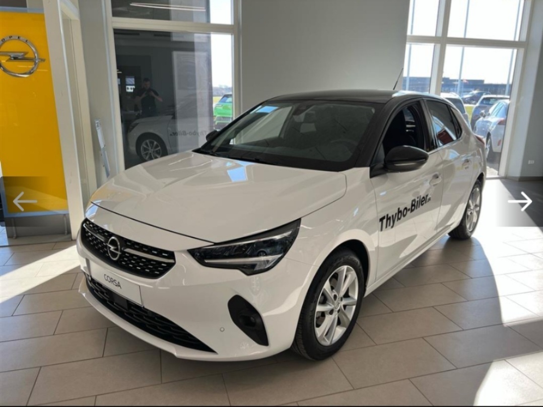 Hvid Opel Corsa fra 2021