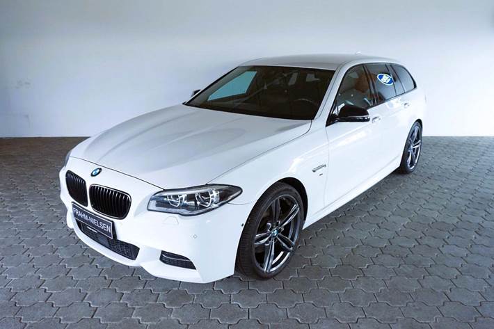 Hvid BMW 535d fra 2014