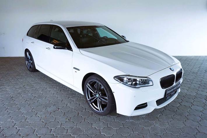 Hvid BMW 535d fra 2014