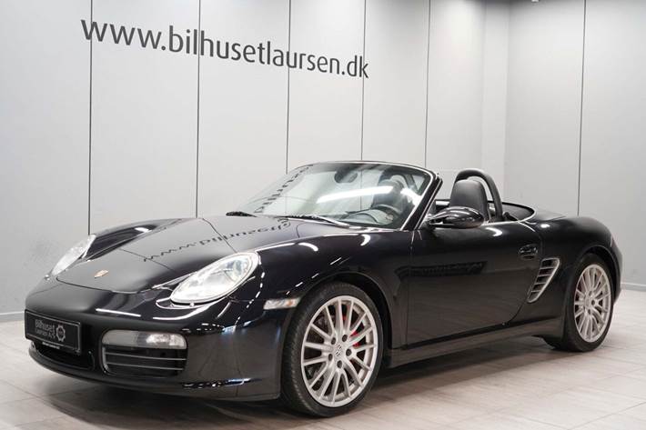 Sort Porsche Boxster S fra 2007