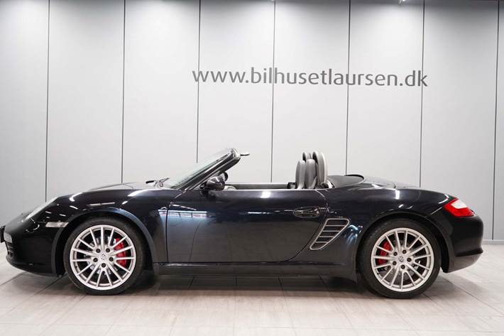 Sort Porsche Boxster S fra 2007