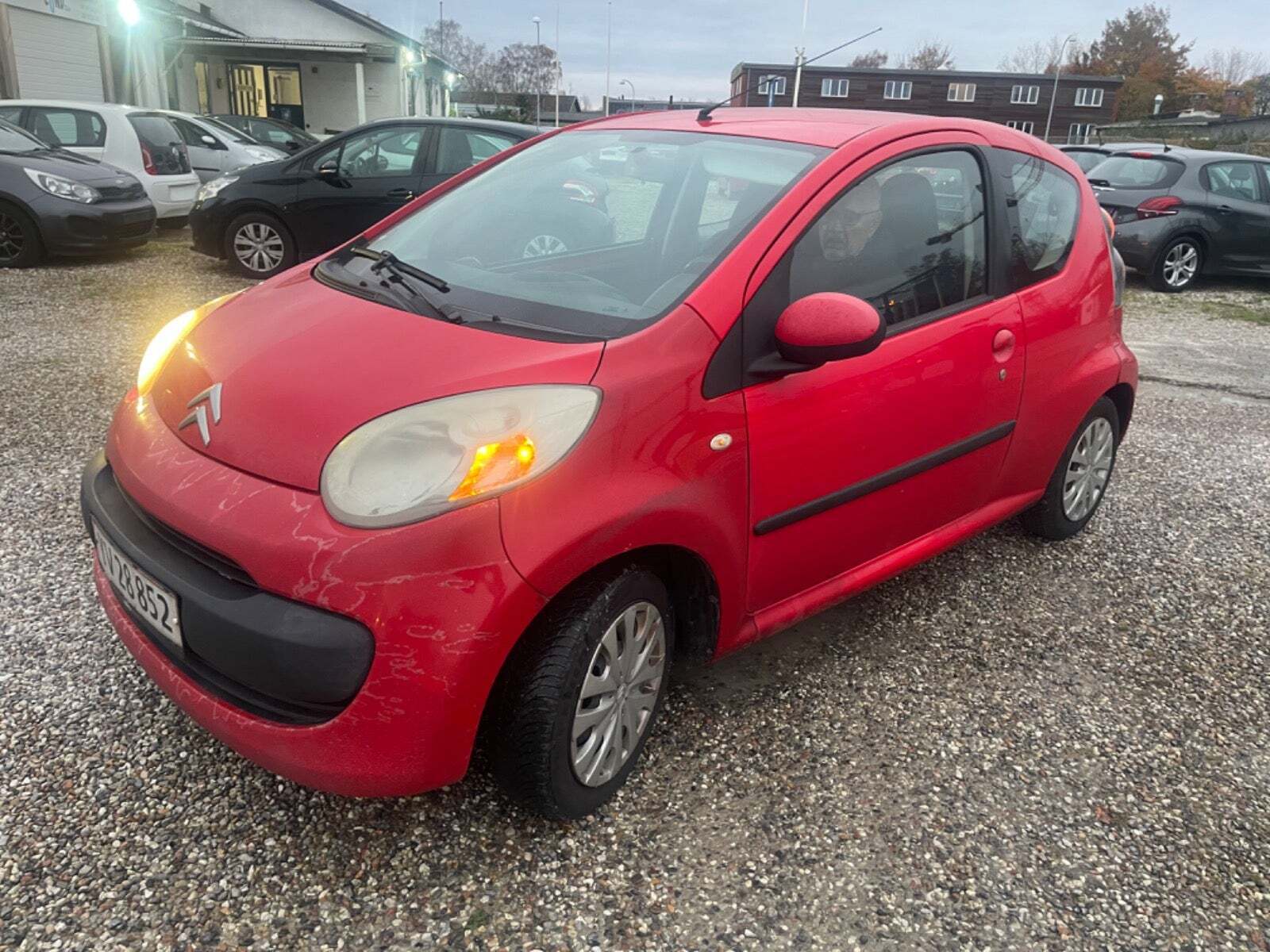 Rød Citroën C1 fra 2007