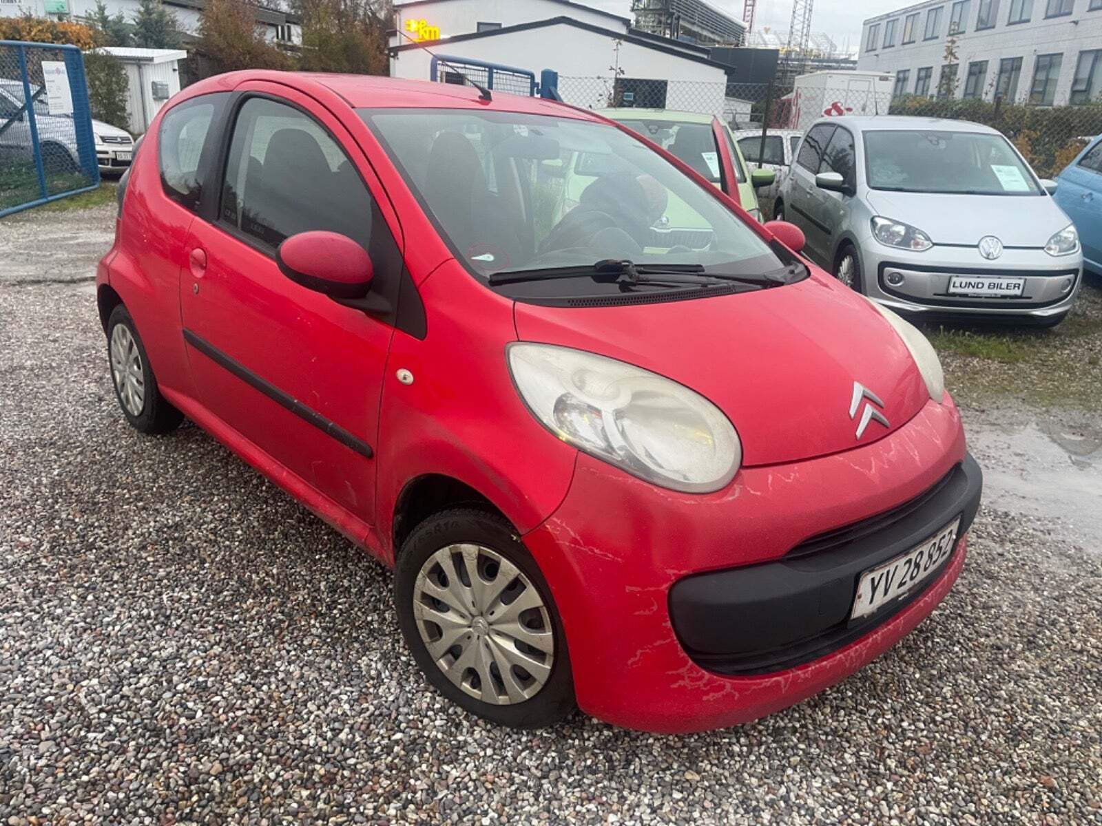 Rød Citroën C1 fra 2007