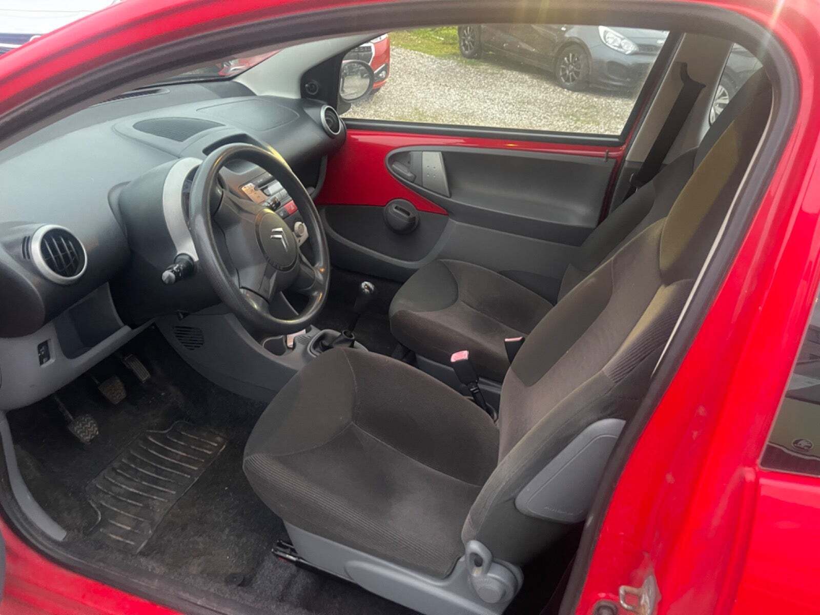 Rød Citroën C1 fra 2007