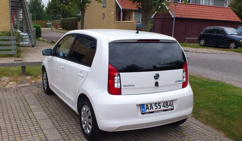 Hvid Skoda Citigo fra 2012