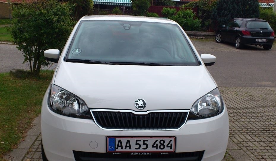 Hvid Skoda Citigo fra 2012