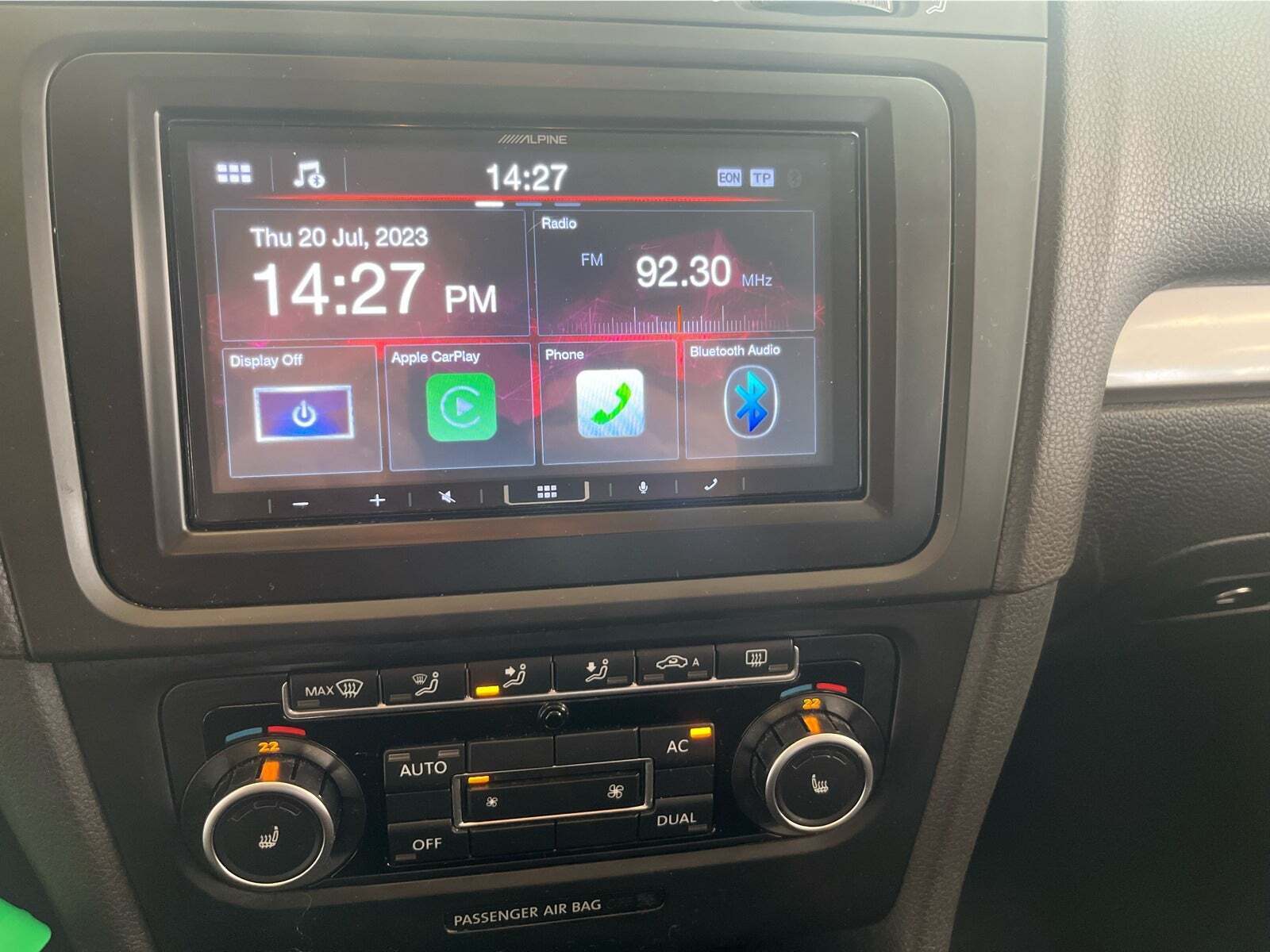 Grå VW Golf VI fra 2010