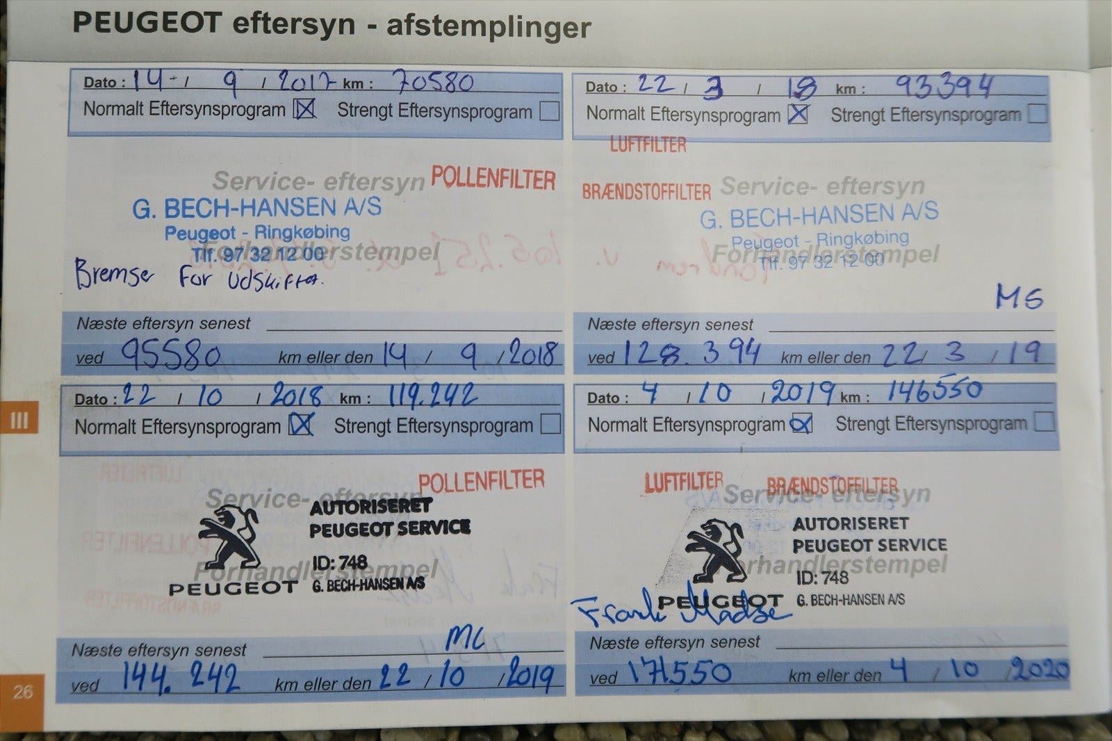 Sølv Peugeot 208 fra 2015