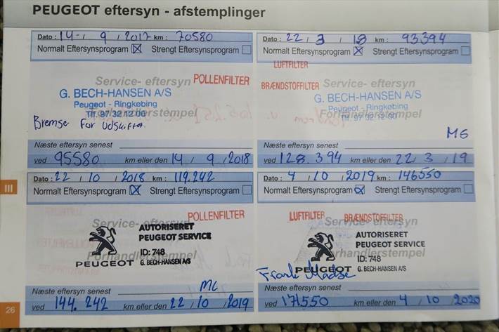 Sølv Peugeot 208 fra 2015