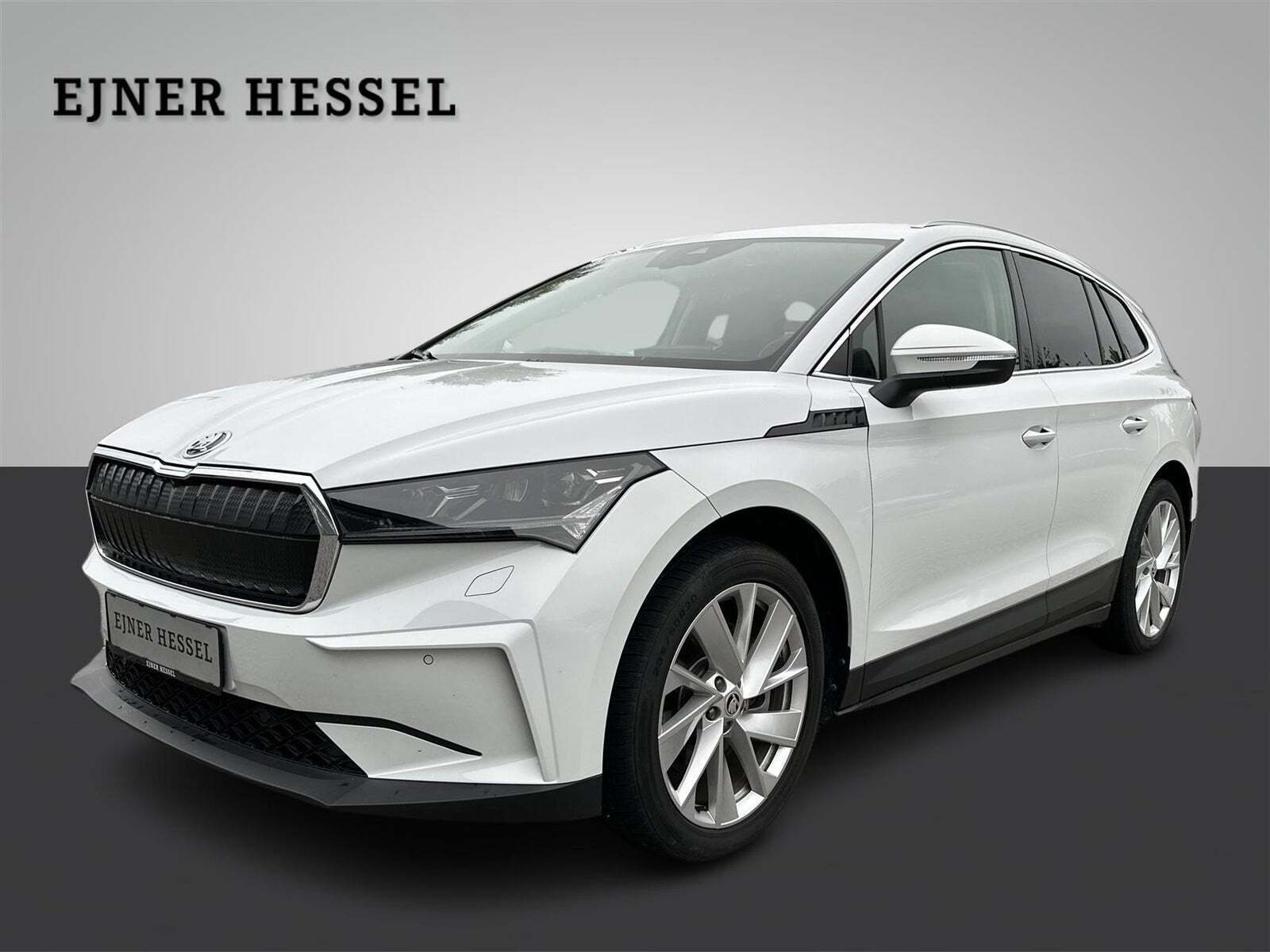 Hvid Skoda Enyaq fra 2021
