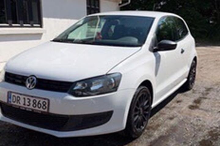 Hvid VW Polo fra 2013