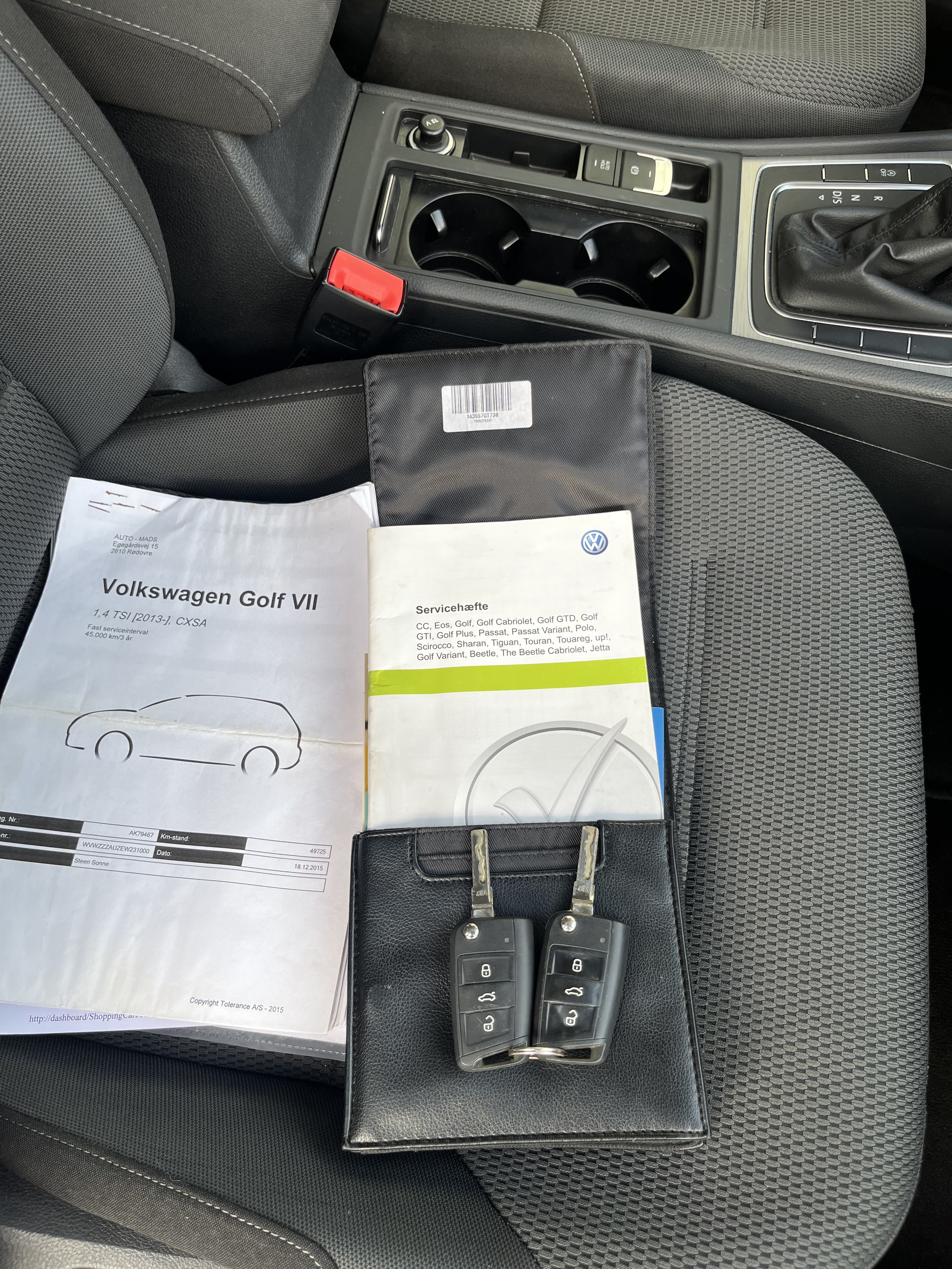 Sort VW Golf VII fra 2013