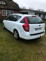 Hvid Kia Ceed fra 2008