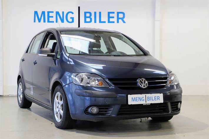 Blå VW Golf Plus fra 2009