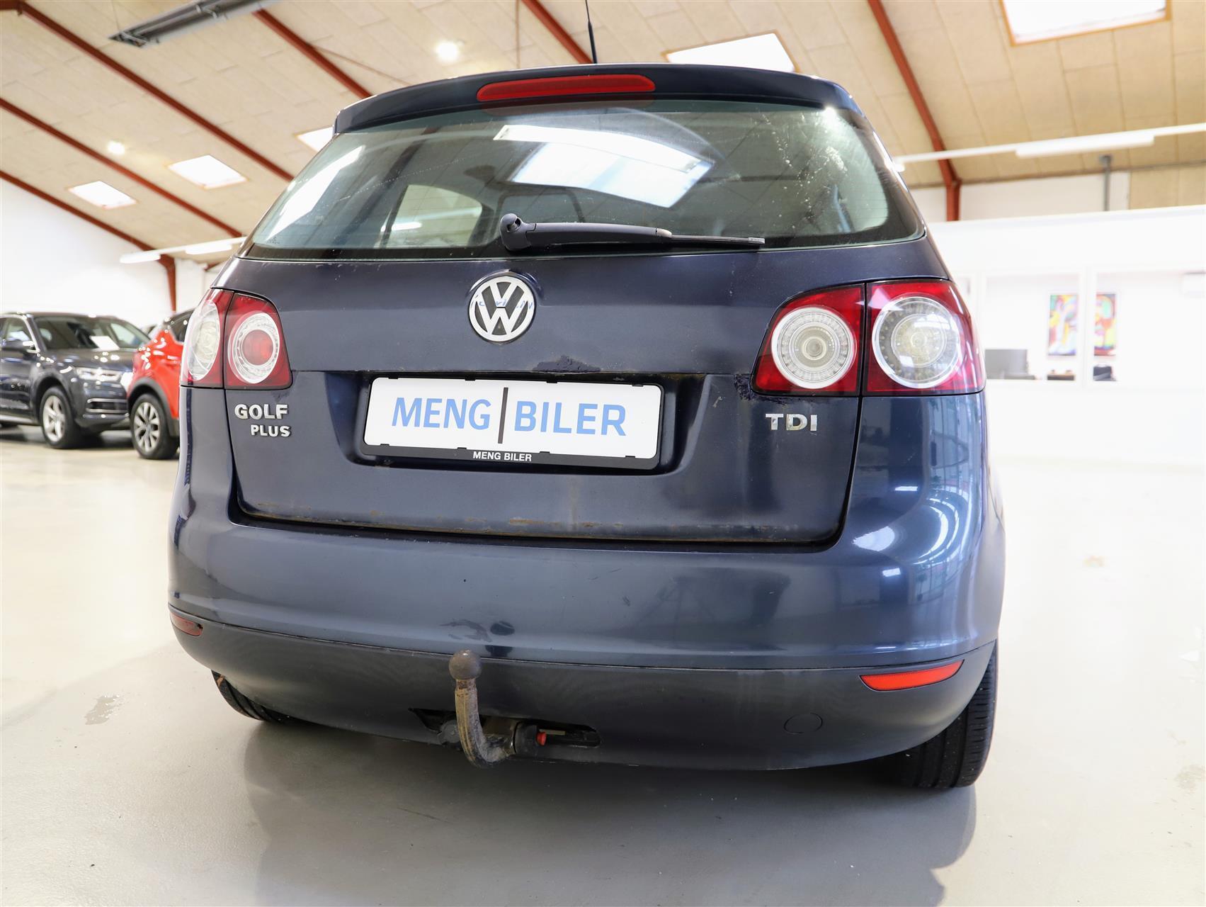 Blå VW Golf Plus fra 2009