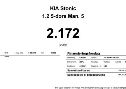Kia Stonic 1,2 Advance