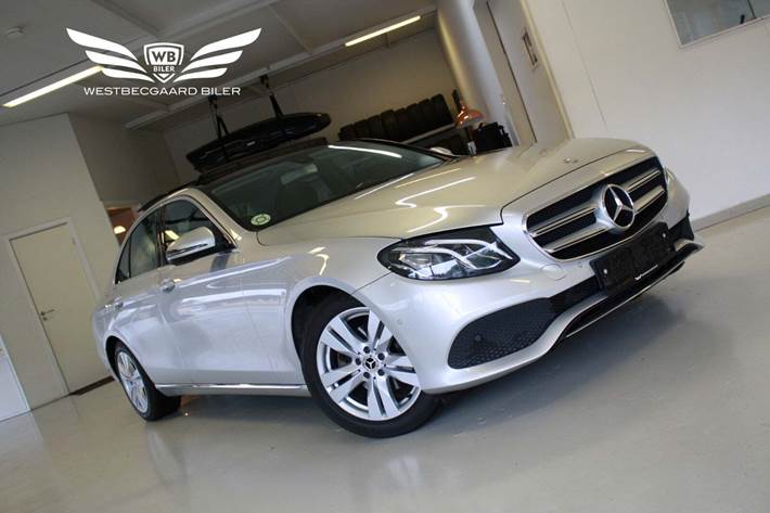 Sølv Mercedes E220 d fra 2017