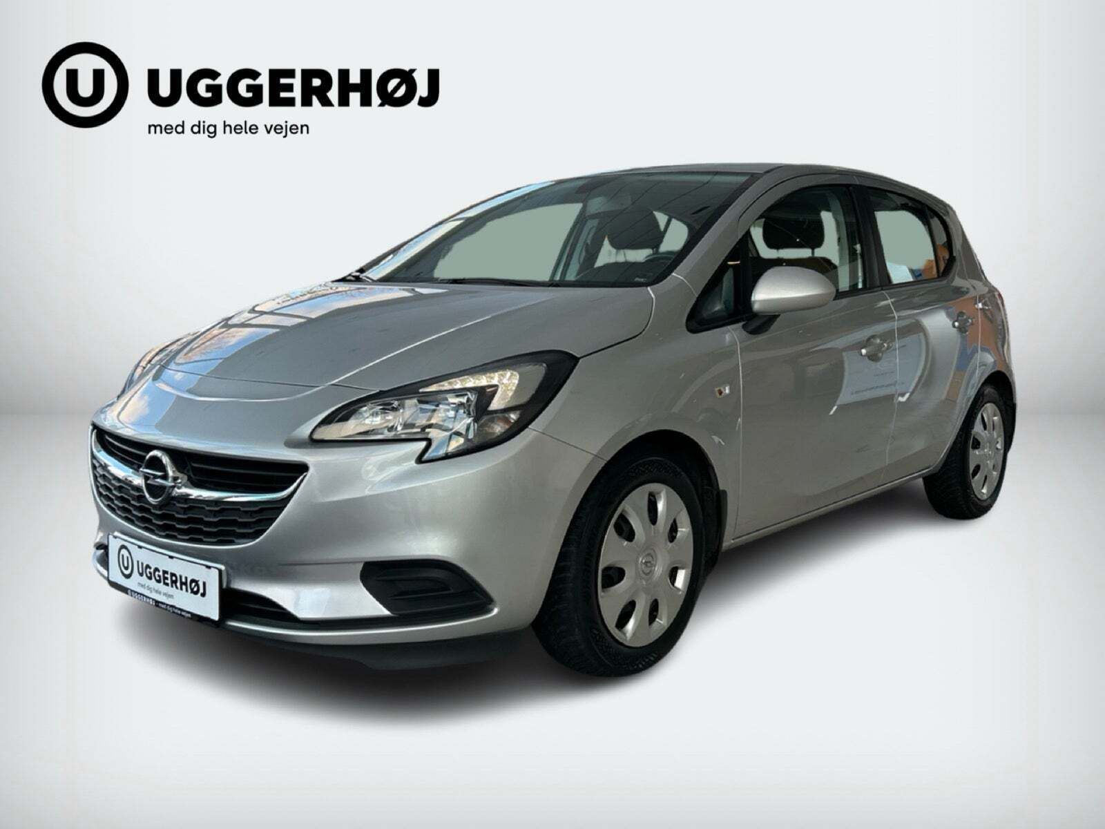 Grå Opel Corsa fra 2015