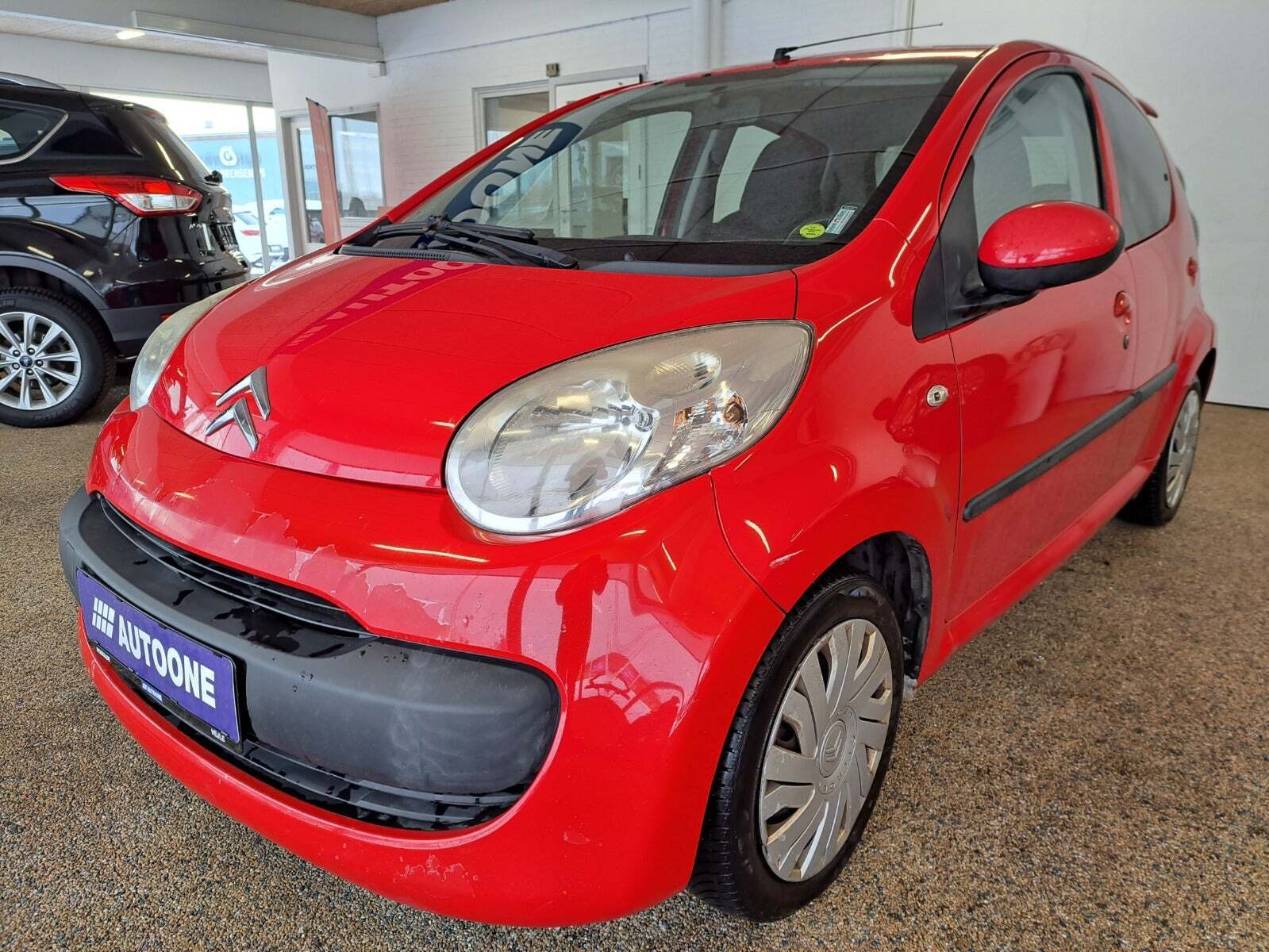 Rød Citroën C1 fra 2007