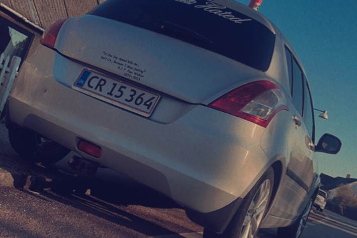 Sølv Suzuki Swift fra 2013