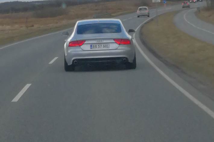 Grå Audi A7 fra 2012