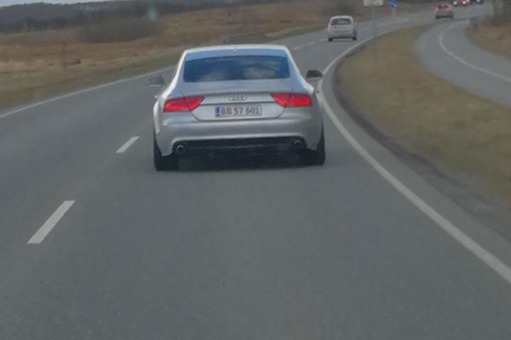 Grå Audi A7 fra 2012