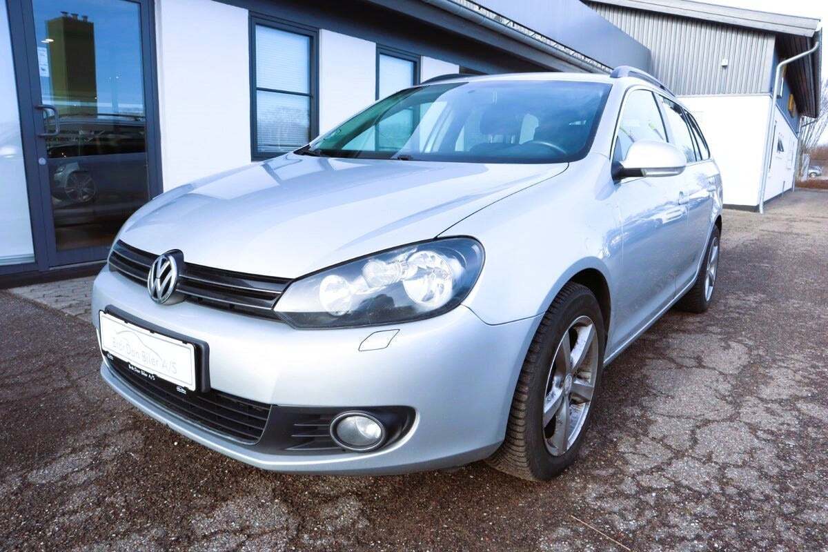 Sølv VW Golf VI fra 2010