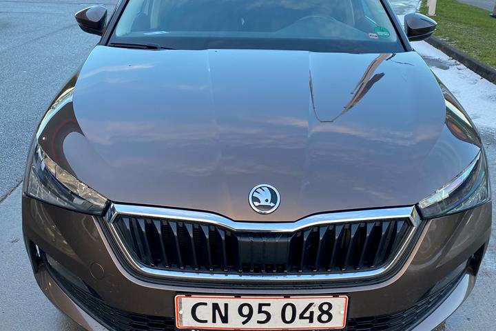 Brun Skoda Scala fra 2019