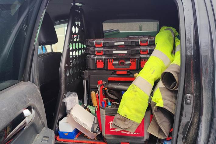 Sort Isuzu D-Max fra 2017