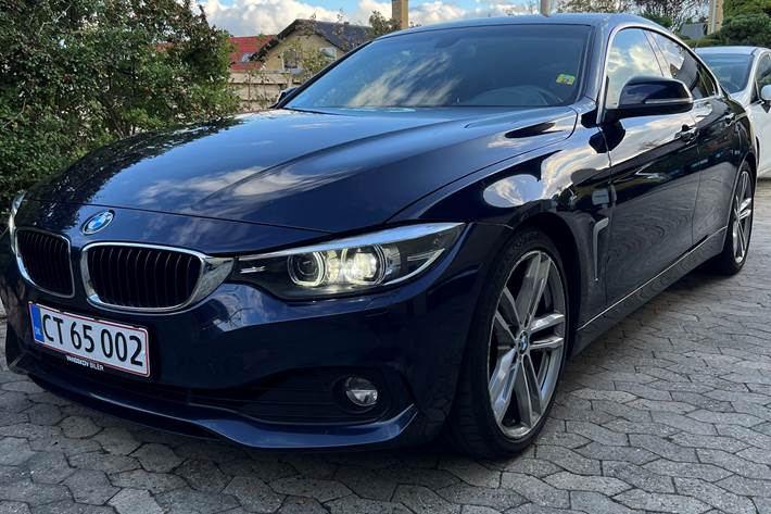 Blå BMW 4-serie fra 2018