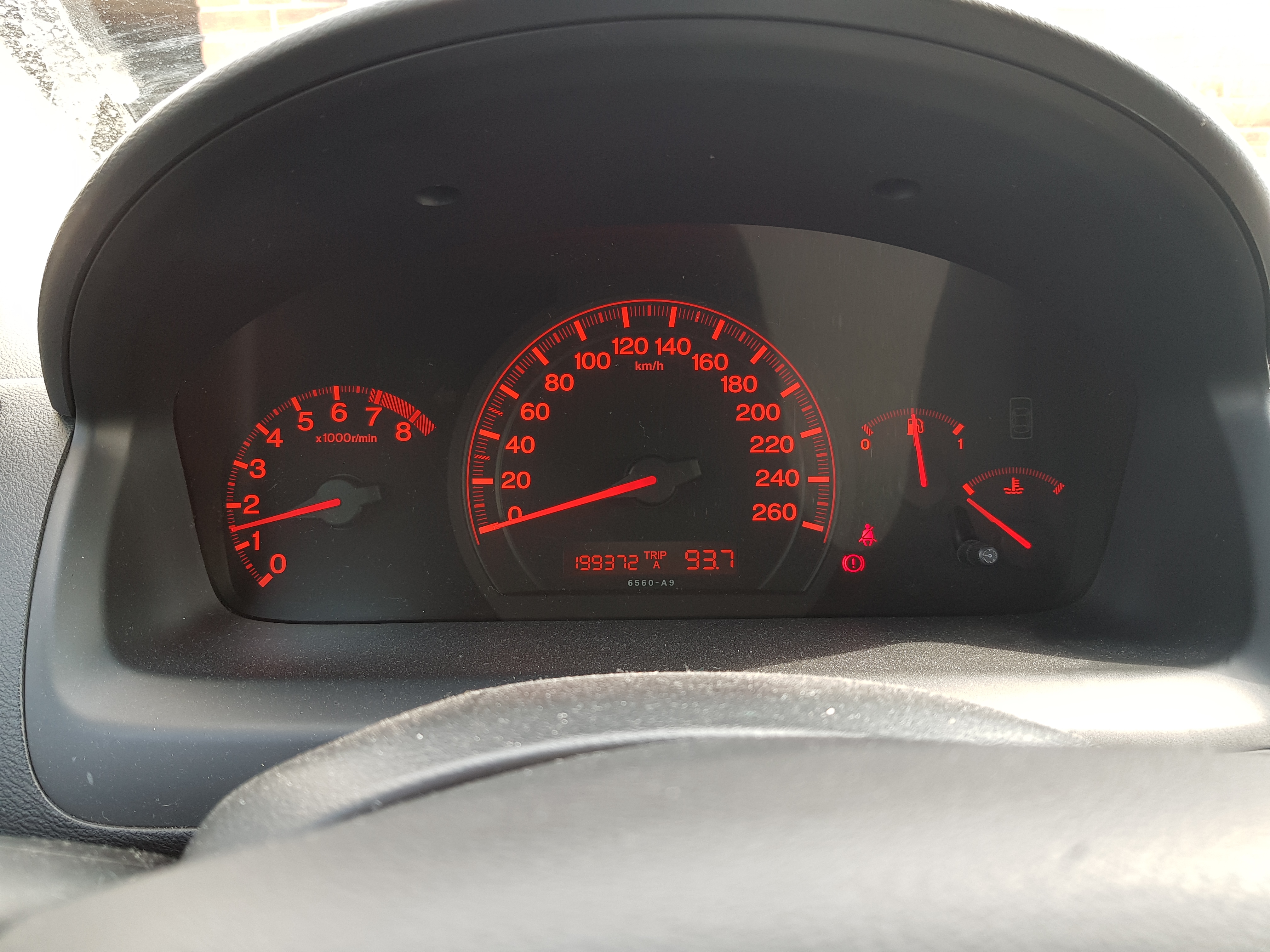 Blå Honda Accord fra 2004