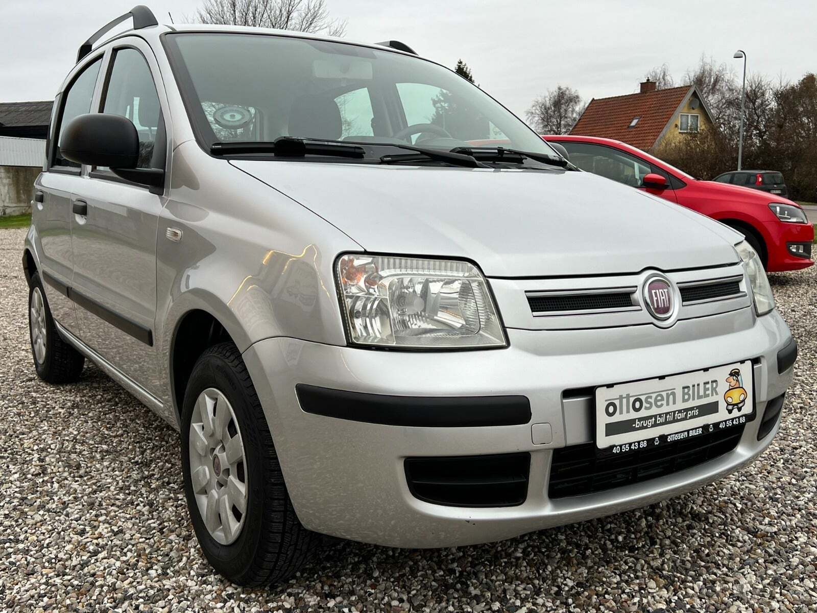 Sølv Fiat Panda fra 2011
